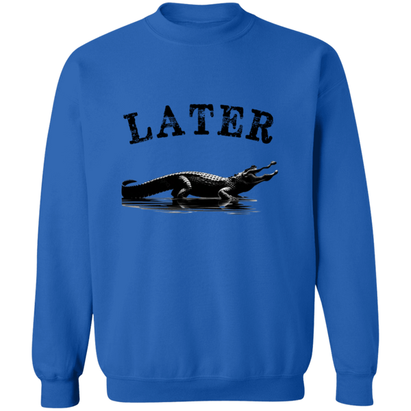 Later, Gator Men's Crewneck Pullover Sweatshirt