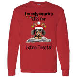 Dachshund Extra Treats! Men's 100% Cotton Long Sleeve T-Shirt