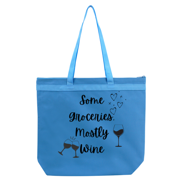 Some Groceries, Mostly Wine Liberty Bags Melody Large Tote