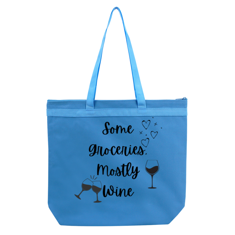 Some Groceries, Mostly Wine Liberty Bags Melody Large Tote