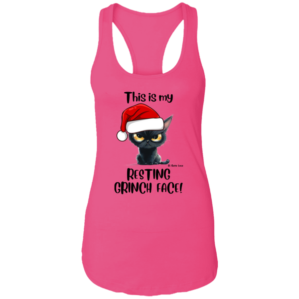 Resting Grinch Face Women's Racerback Tank