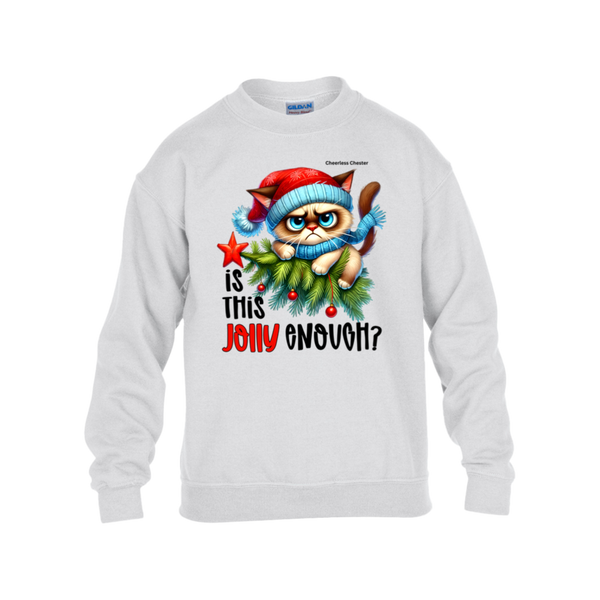 Is This Jolly Enough? Gildan Kid's Sweatshirt