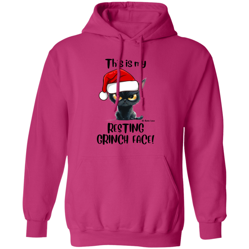 Resting Grinch Face Women's Pullover Hoodie