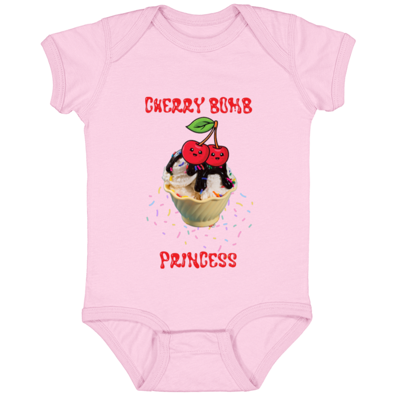 "Cherry Bomb" Baby Onesie