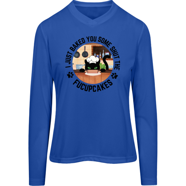 I Just Baked You Some Shut the FUCUPCAKES Women's Zone Long Sleeve Tee