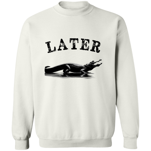 Later, Gator Men's Crewneck Pullover Sweatshirt