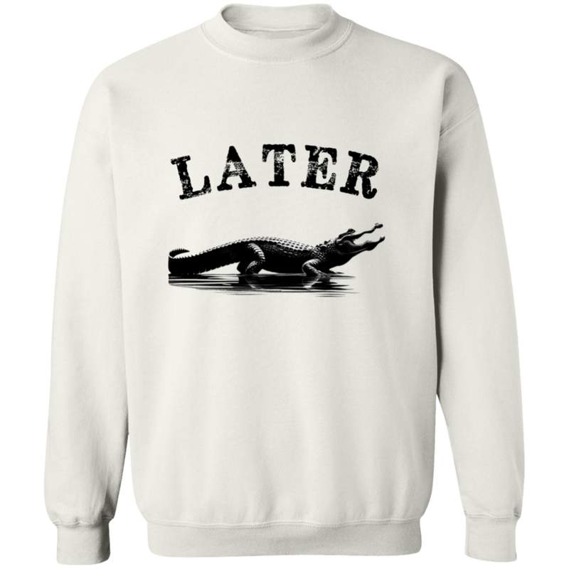 Later, Gator Men's Crewneck Pullover Sweatshirt