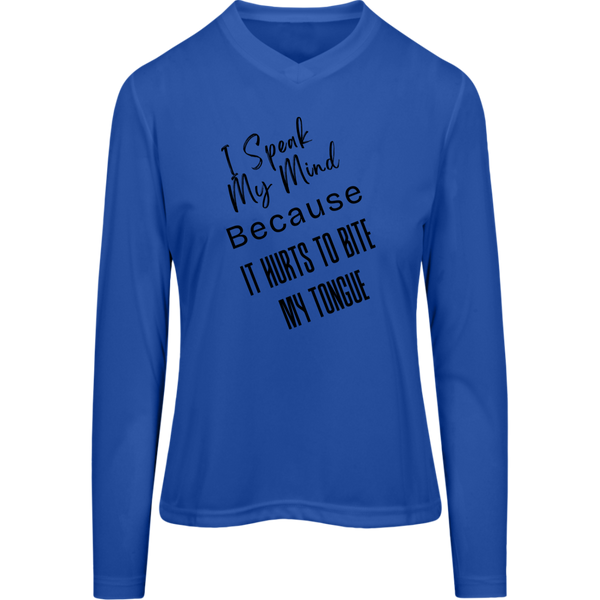 I Speak My Mind... Women's Zone Long Sleeve T-shirt