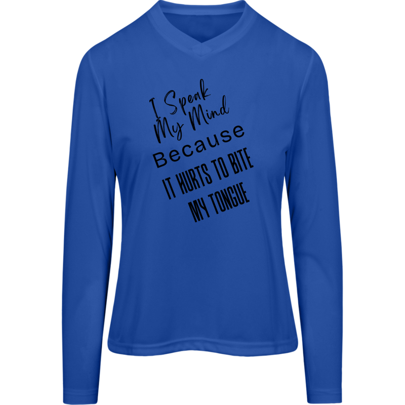 I Speak My Mind... Women's Zone Long Sleeve T-shirt