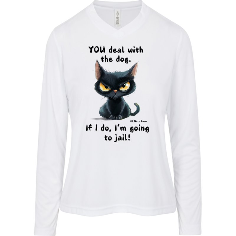 YOU deal with the dog...  Women's Zone Long Sleeve T-shirt