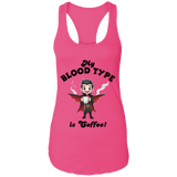 My Blood Type is Coffee! Women's Racerback Tank