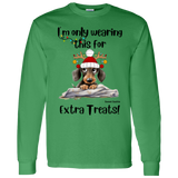 Dachshund Extra Treats! Men's 100% Cotton Long Sleeve T-Shirt