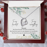 To My Favorite, To My Everything Heart Forever Love Necklace