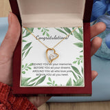 Congratulations Forever Love Heart Necklace