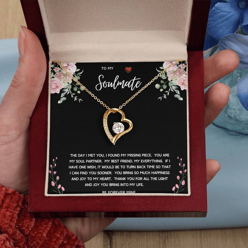 To My Soulmate Forever Love Necklace