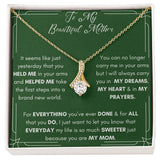 Alluring Beauty Necklace with Thank You Mom Card