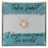 Take Heart Love Knot Necklace