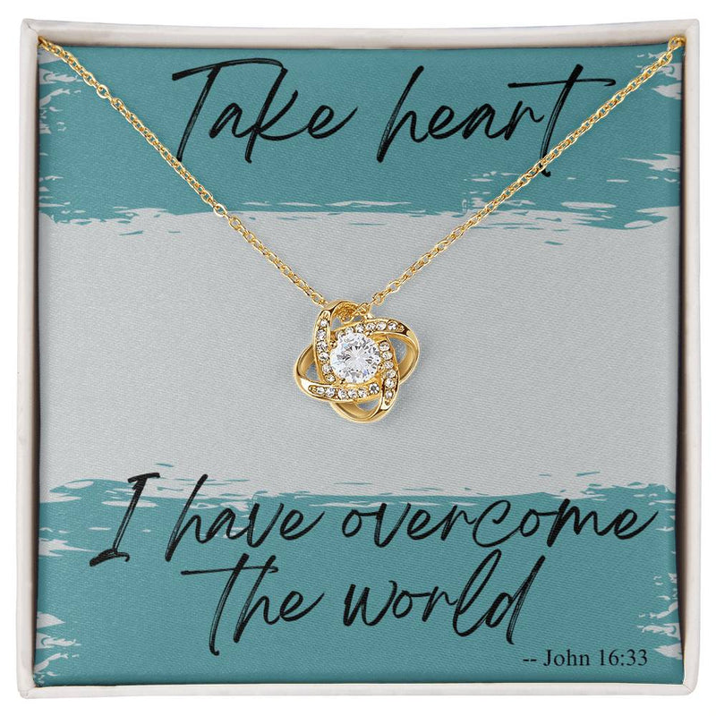 Take Heart Love Knot Necklace