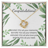 Congratulations Love Knot Necklace