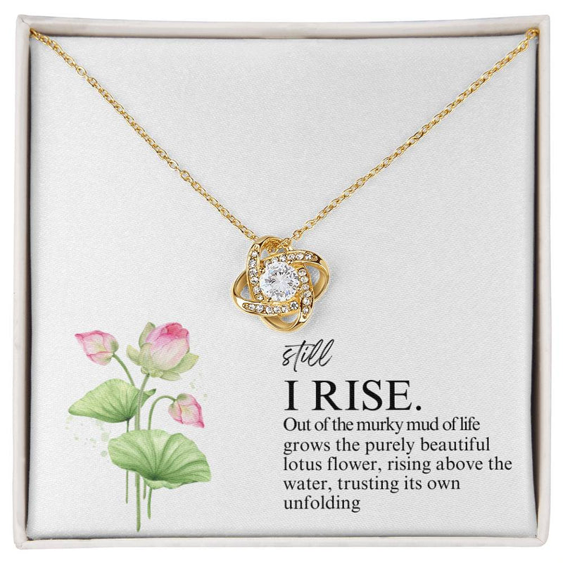 Still I Rise Love Knot Necklace