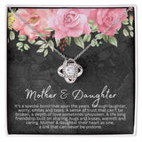 Mother and Daughter Love Knot Necklace