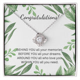 Congratulations Love Knot Necklace