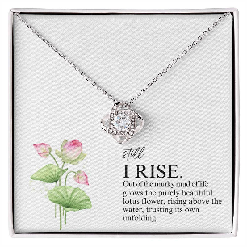 Still I Rise Love Knot Necklace