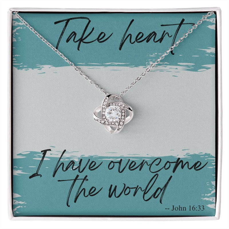 Take Heart Love Knot Necklace