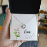 Still I Rise Love Knot Necklace