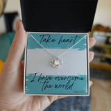 Take Heart Love Knot Necklace