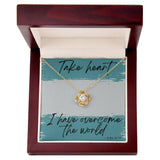 Take Heart Love Knot Necklace