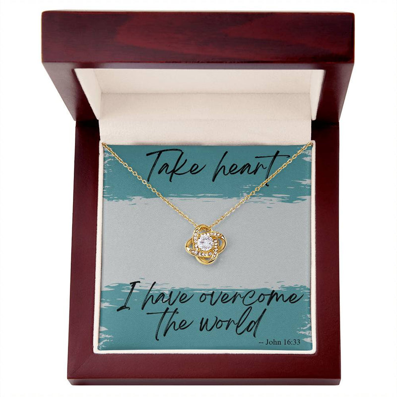 Take Heart Love Knot Necklace