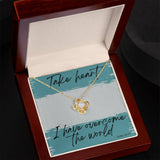 Take Heart Love Knot Necklace