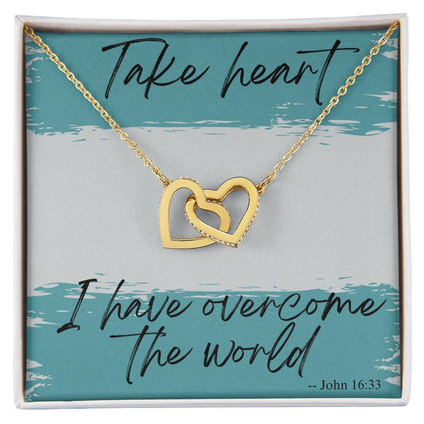 Take Heart Interlocking Hearts Necklace