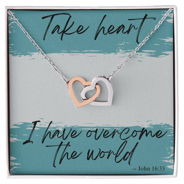 Take Heart Interlocking Hearts Necklace