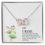 Still I Rise Interlocking Hearts Necklace