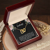 To My Soulmate Interlocking Hearts Necklace