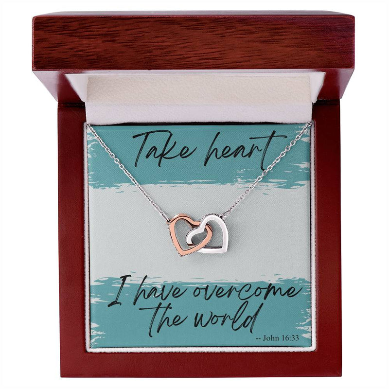 Take Heart Interlocking Hearts Necklace