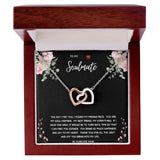 To My Soulmate Interlocking Hearts Necklace