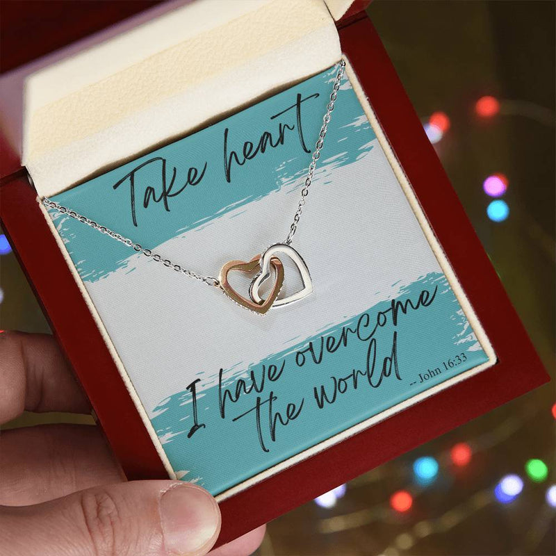 Take Heart Interlocking Hearts Necklace