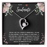 To My Soulmate Forever Love Necklace