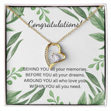 Congratulations Forever Love Heart Necklace