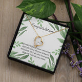 Congratulations Forever Love Heart Necklace